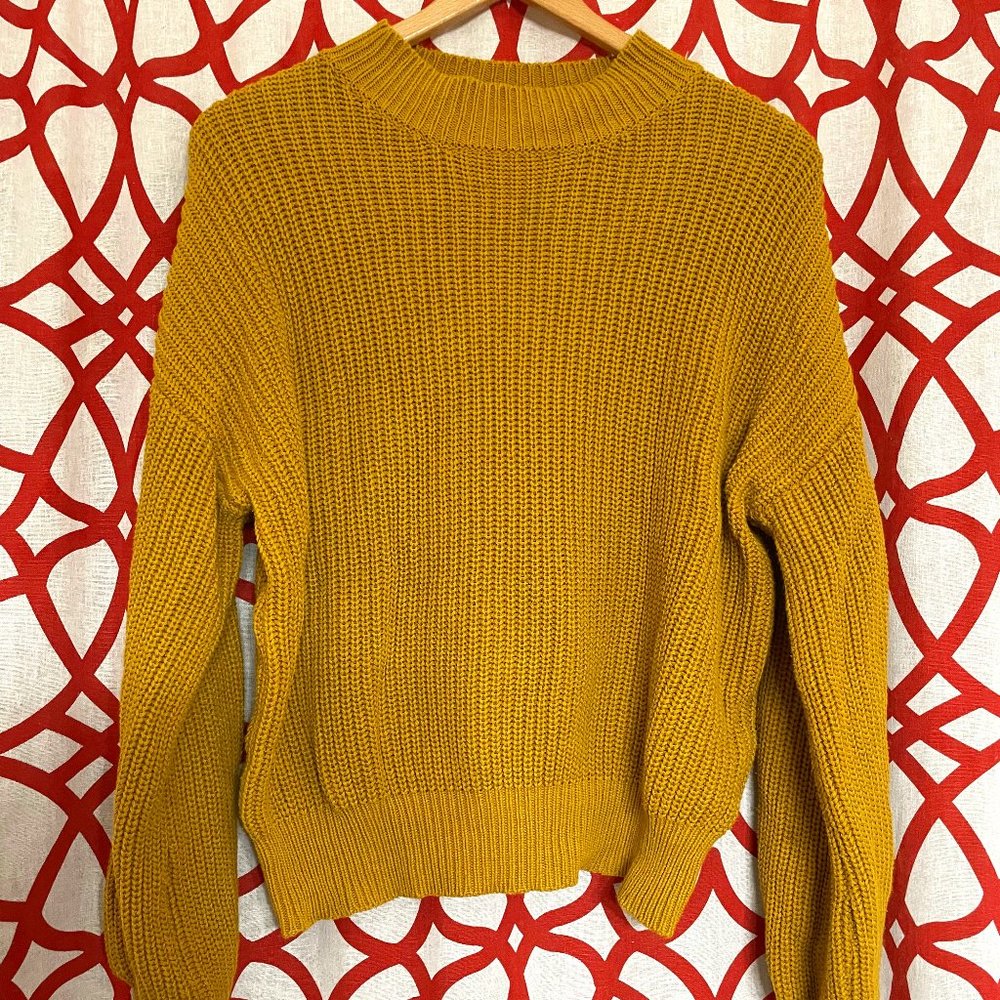 Mustard Forever 21 Sweater